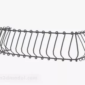 Balcony Iron Railing 3d model