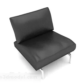 Black Casual Minimalist Home Chair 3d model