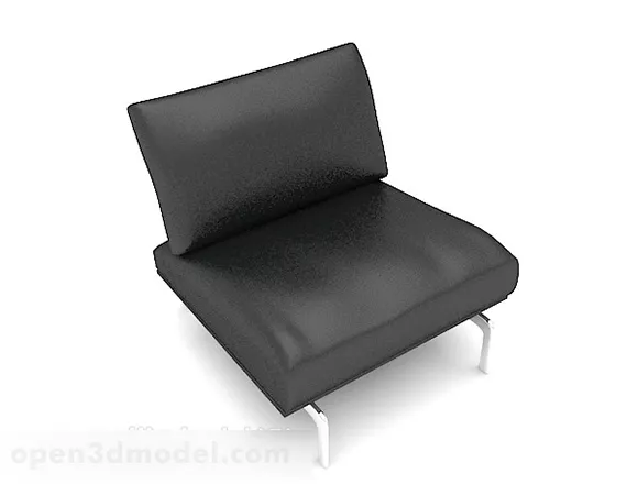 Black Casual Minimalist Home Chair 3d model Black Casual Minimalist Home Chair 3d model