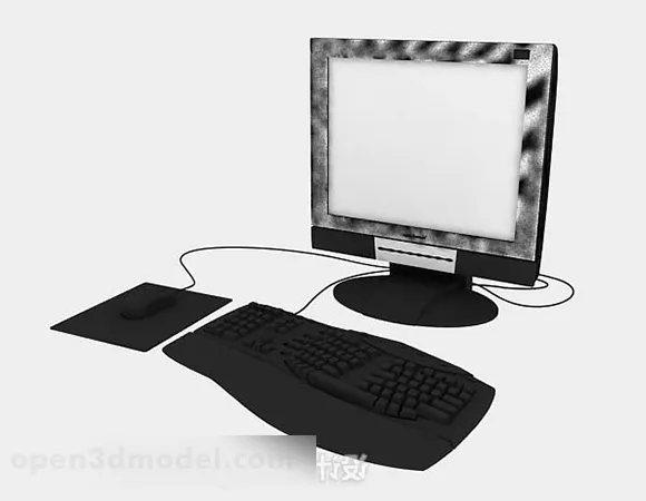 Old Crt Desktop Computer 3d model