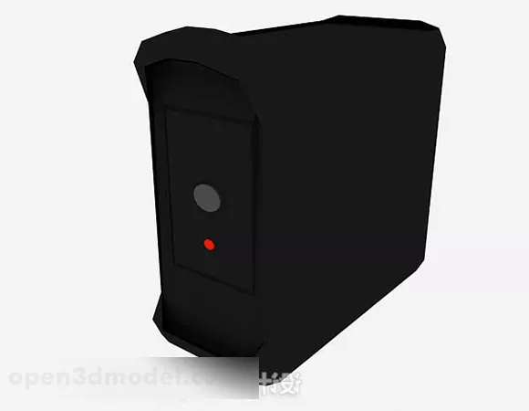 Black Computer Host 3d model Black Computer Host 3d model