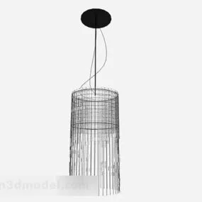 Black Creative Chandelier Design 3d model