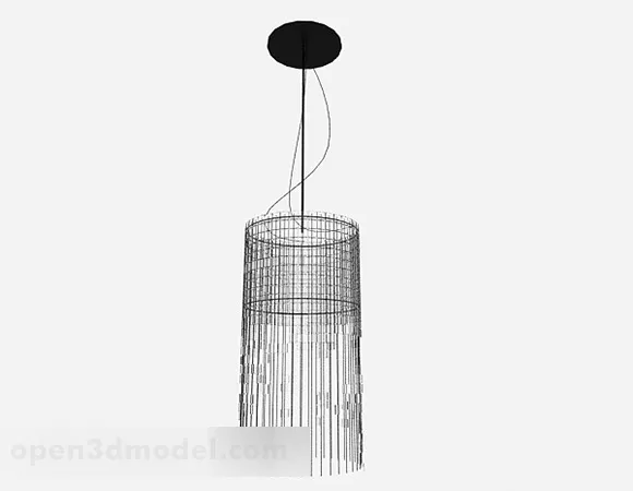 Black Creative Chandelier Design 3d model Black Creative Chandelier Design 3d model