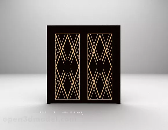 Black Door Free 3d model Black Door Free 3d model