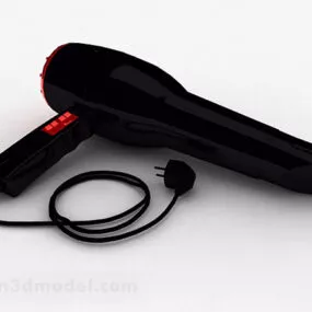 Black Hair Dryer 3d model