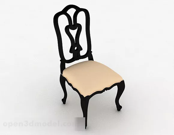 Wood Chair Classic Decor 3d model Wood Chair Classic Decor 3d model