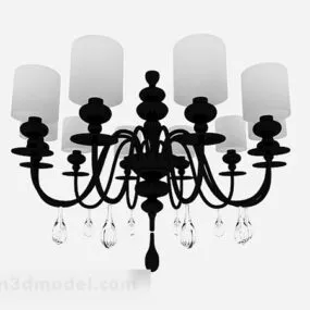 Black Home Chandelier 3d model