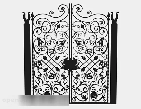 The Ancient Gate Door 3d model