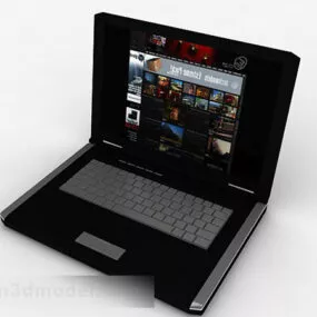 Black Laptop 3d model