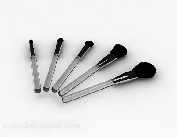 Sanitary Brush With Holder 3d model