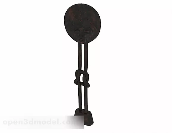 Face Of Man Head Character 3d model