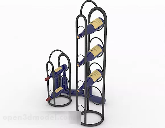Wine Glass Set Various Size 3d model