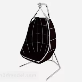 Black Minimalist Hanging Chair 3d model