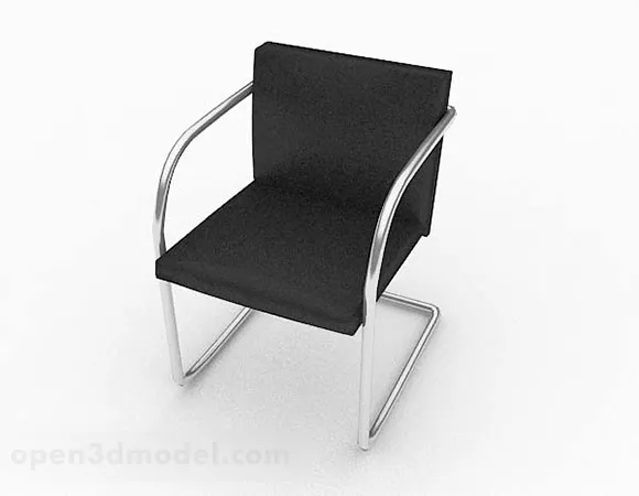 Black Minimalist Modern Chair 3d model Black Minimalist Modern Chair 3d model