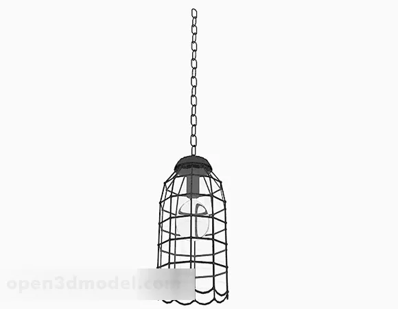 Black Minimalist Chandelier 3d model Black Minimalist Chandelier 3d model