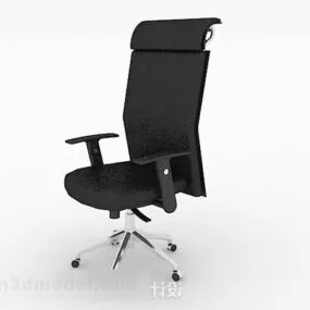 Black Modern Minimalist Office Chair 3d model
