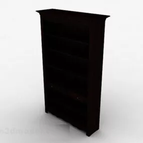 Black Multi-layer Display Cabinet 3d model