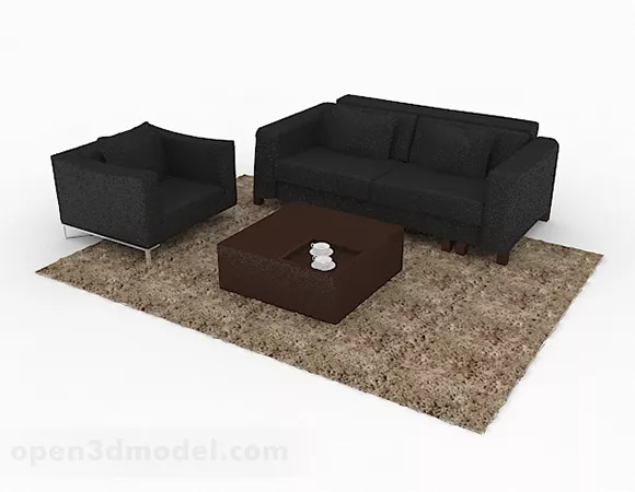 Office Sofa Set Guess Room 3d model Office Sofa Set Guess Room 3d model