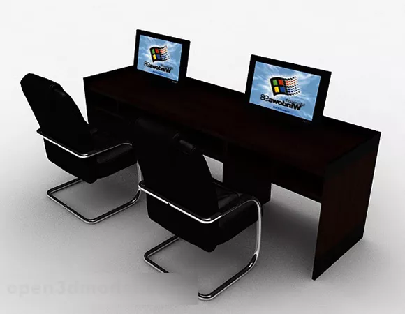 Office Desk And Chair 3d model Office Desk And Chair 3d model