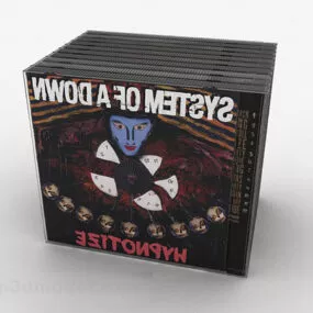 Black Packaging Dvd Set 3d model