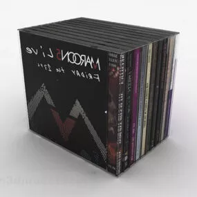Black Packaging Dvd Cd Disc 3d model