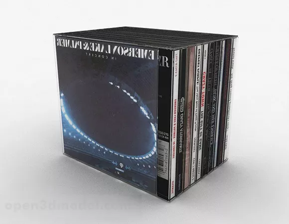 Packaging Black Game Disc 3d model Packaging Black Game Disc 3d model