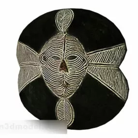 Black Pattern Bauble Decoration 3d model