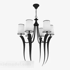 Black Personality Chandelier 3d model