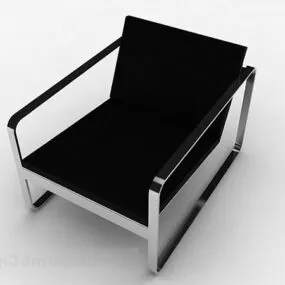 Black Simple Design Home Chair Furniture 3d model