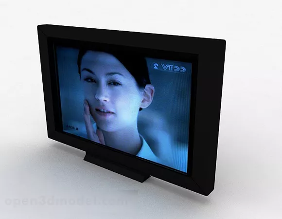 Black Simple Tv 3d model Black Simple Tv 3d model