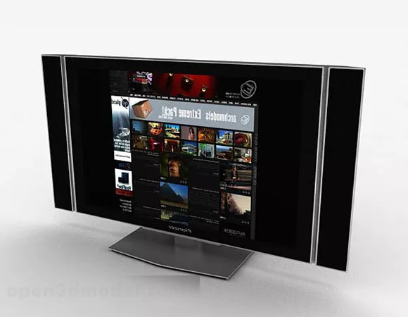 Lcd Screen Square Shape 3d model