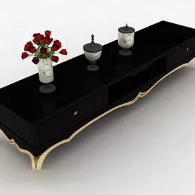 Black Tv Cabinet 3d model