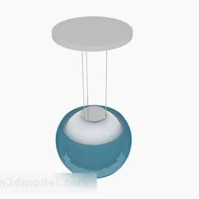 Blue Chandelier 3d model