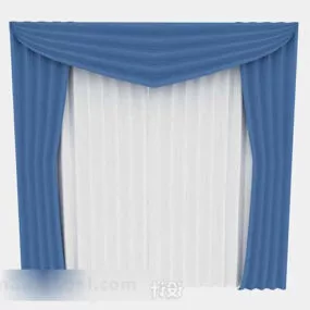 Blue Fresh Curtain 3d model