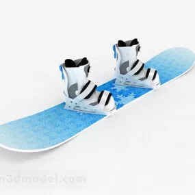 Sport Blue Sleigh 3d model