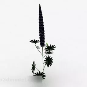 Boutique Blue Flowers 3d model