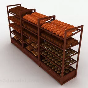 Bread Sales Display Stand 3d model