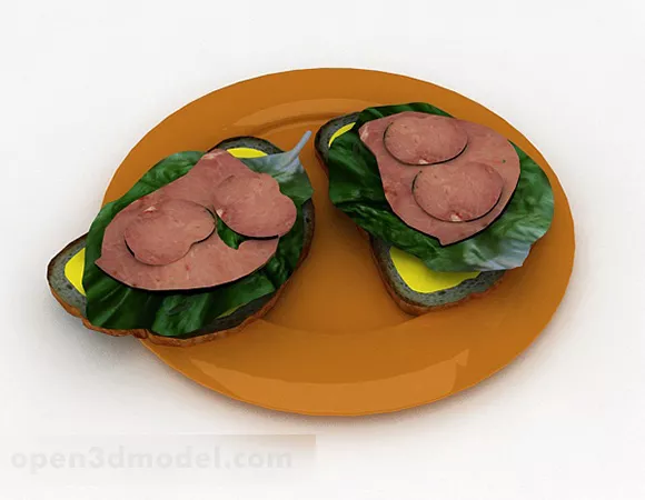 Breakfast Bread Furniture 3d model Breakfast Bread Furniture 3d model