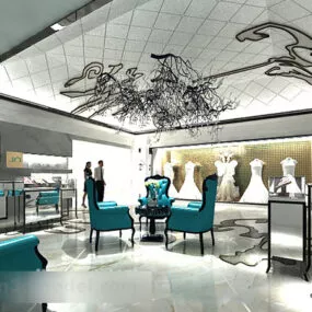 Bridal Shop Interior 3d model