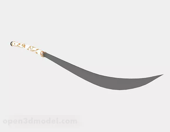 Metal Broadsword 3d model Metal Broadsword 3d model