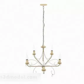Brown Style European Chandelier 3d model