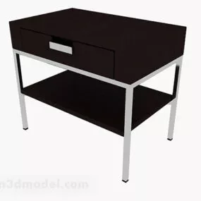 Brown Bedside Table 3d model