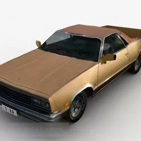 Brown Car Vehicle 3d model