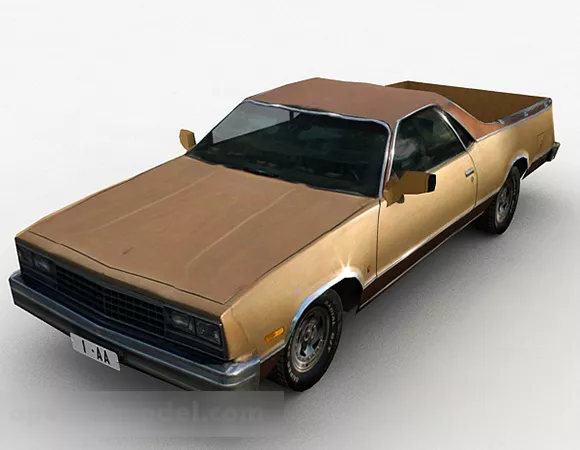 Brown Car Vehicle 3d model Brown Car Vehicle 3d model