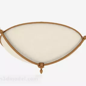 Brown Circle Ceiling Lamp 3d model