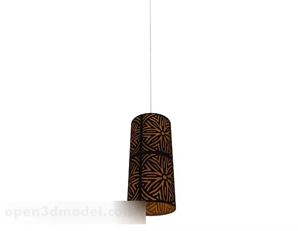 Ceiling Brown Chandelier 3d model Ceiling Brown Chandelier 3d model