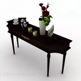 Brown Decorative Table 3d model
