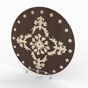 Brown Disc Life Ornament 3d model