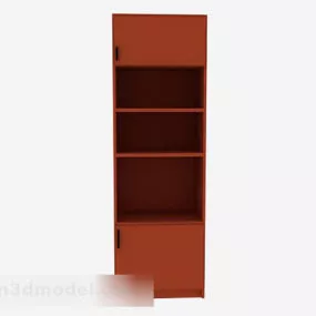 Brown Display Cabinet V1 3d model