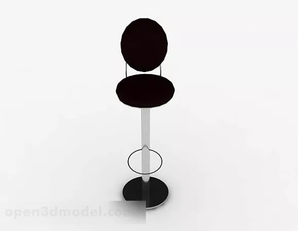 Brown High Chair 3d model Brown High Chair 3d model